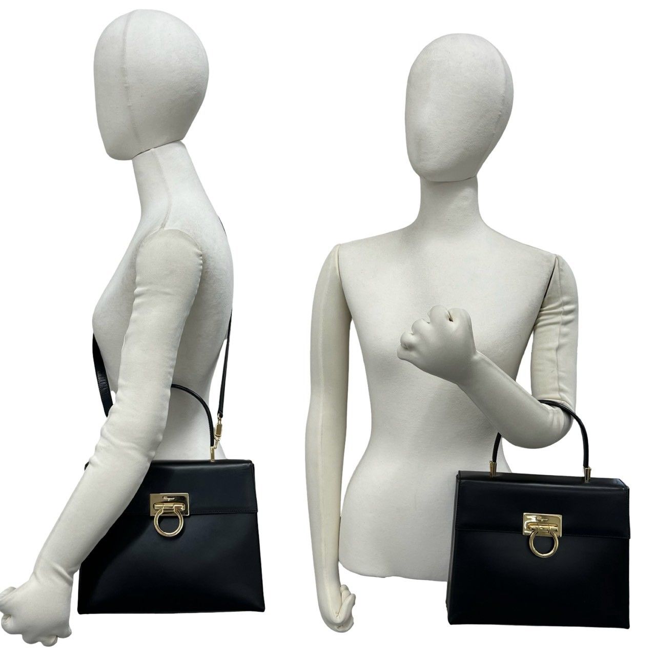 極 美品 Salvatore Ferragamo サルヴァトーレフェラガモ ガンチーニ