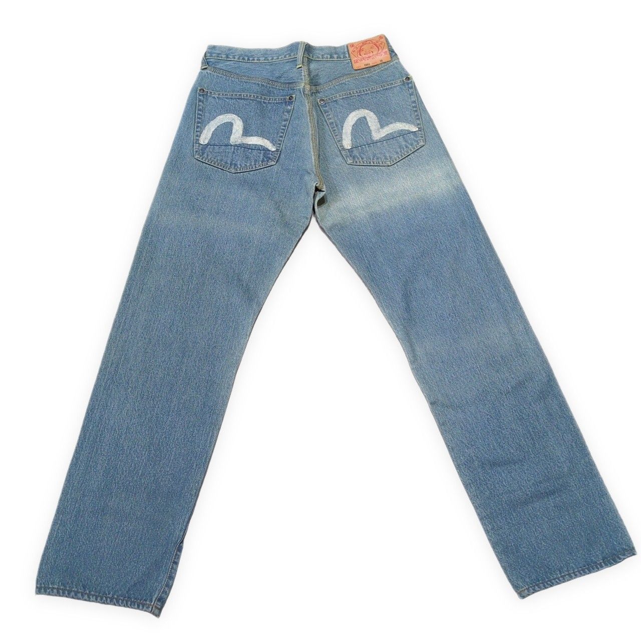 EVISU ダブルニージーンズ LOT2013 31×35 32×35 Evisu ピンク大黒 