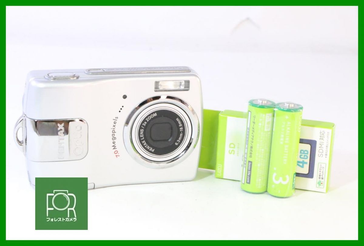 【動作保証・点検済】極上品■到着後即使える■PENTAX Optio M20■単三電池対応■電池・4GB SDカード付き■NN146