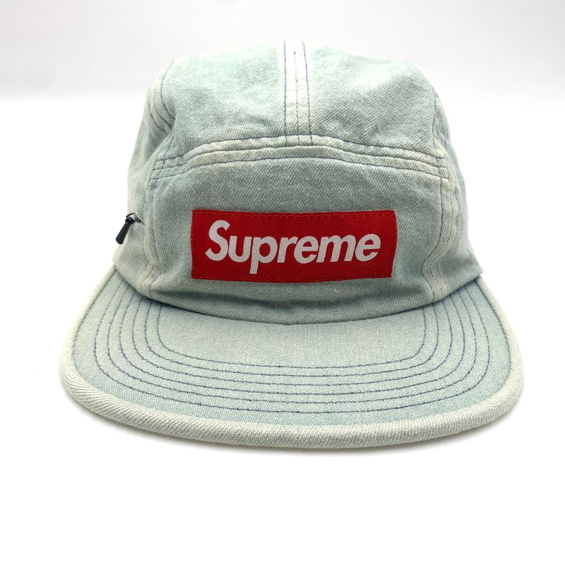 ひ*様 【ない。もういい？】 Supreme 17AW ジェットキャップ USA 中古品】 Supreme シュプリーム 17AW SIDE ZIP DENIM CAMP CAP サイド