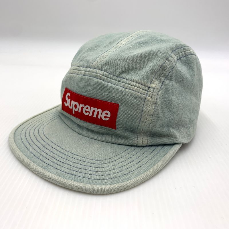 中古品】 Supreme シュプリーム 17AW SIDE ZIP DENIM CAMP CAP サイド