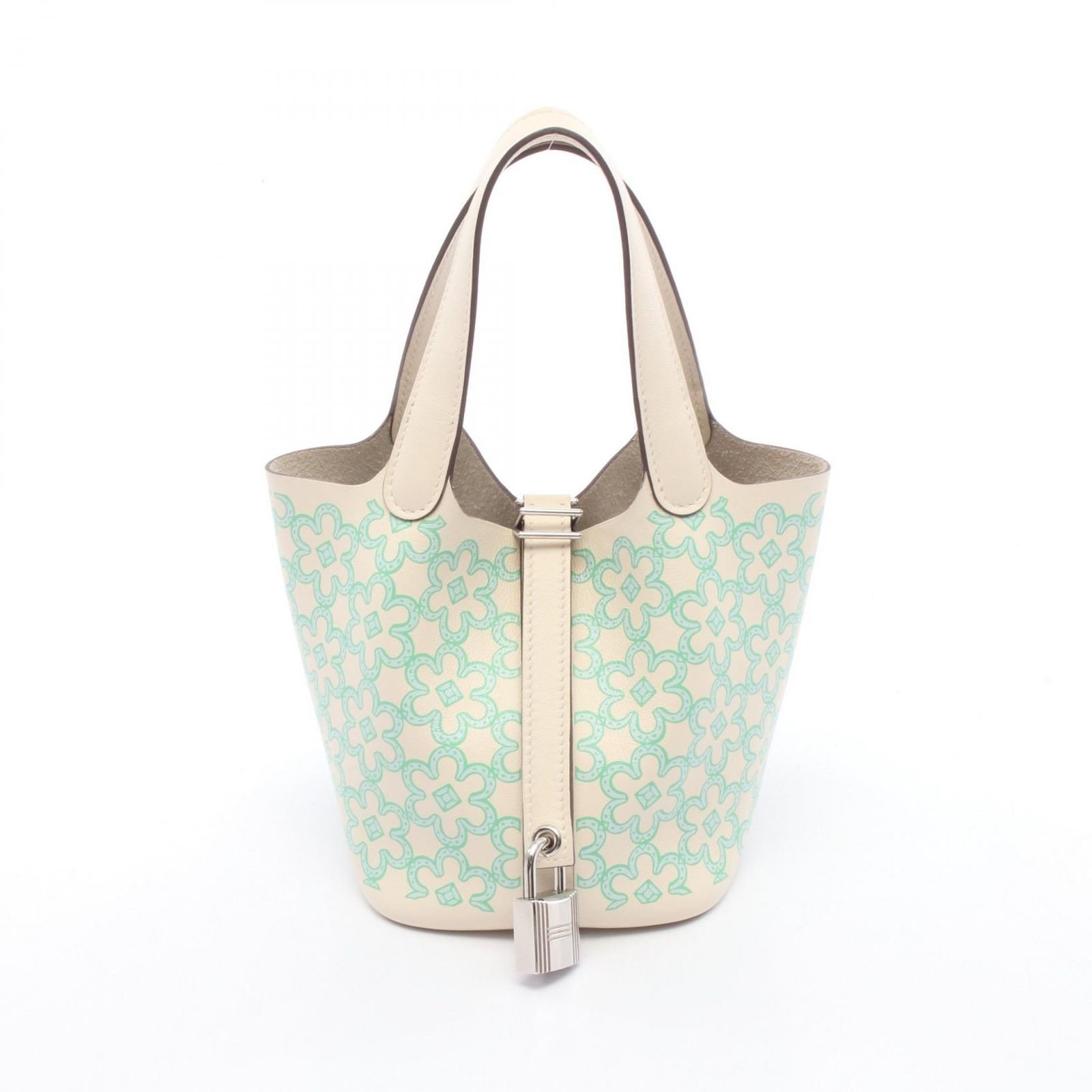 エルメス HERMES ハンドバッグ ピコタンロック ミクロ ラッキーデイジー ヴェール H083697CKAB ナタ/ヴェール レザー ピコタンロック ミクロ ラッキーデイジー ナタ/ヴェール