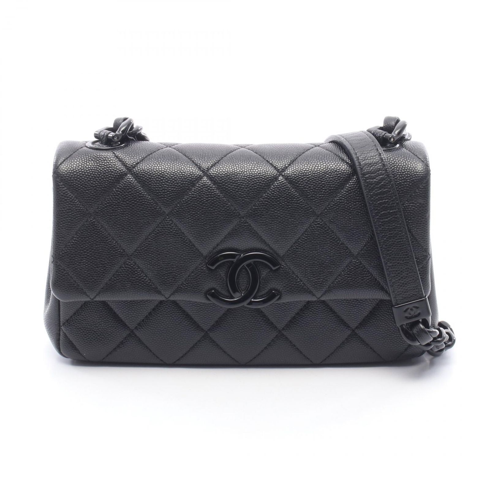 シャネル CHANEL ショルダーバッグ マトラッセ スモールフラップ AS2303 ブラック キャビアスキン(グレインドカーフ) マトラッセ スモールフラップ チェーンショルダー