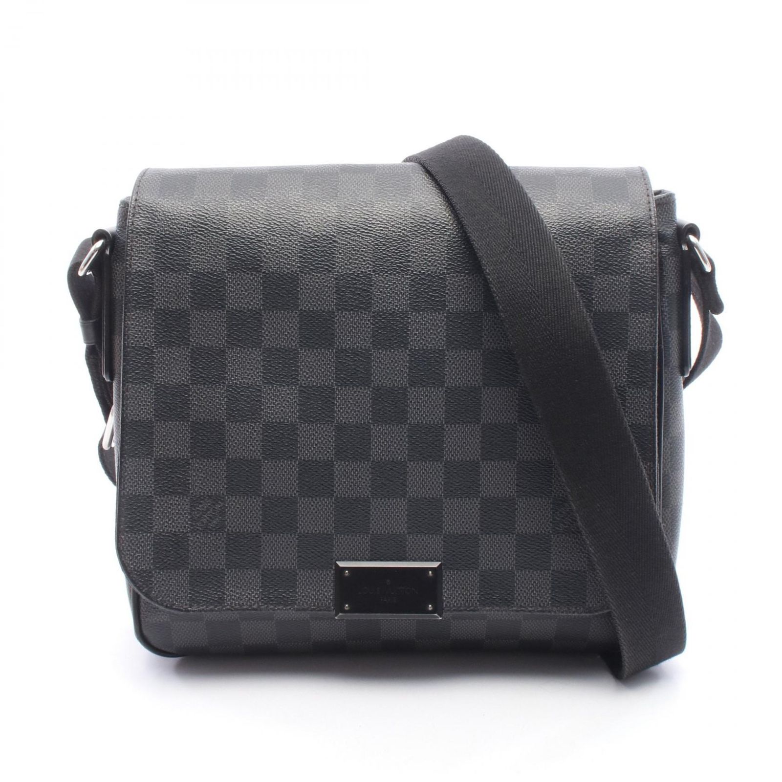 ルイ・ヴィトン LOUIS VUITTON ショルダーバッグ ディストリクトPM ダミエグラフィット N41260 PVCコーティングキャンバス レザー ディストリクトPM メンズ Used B