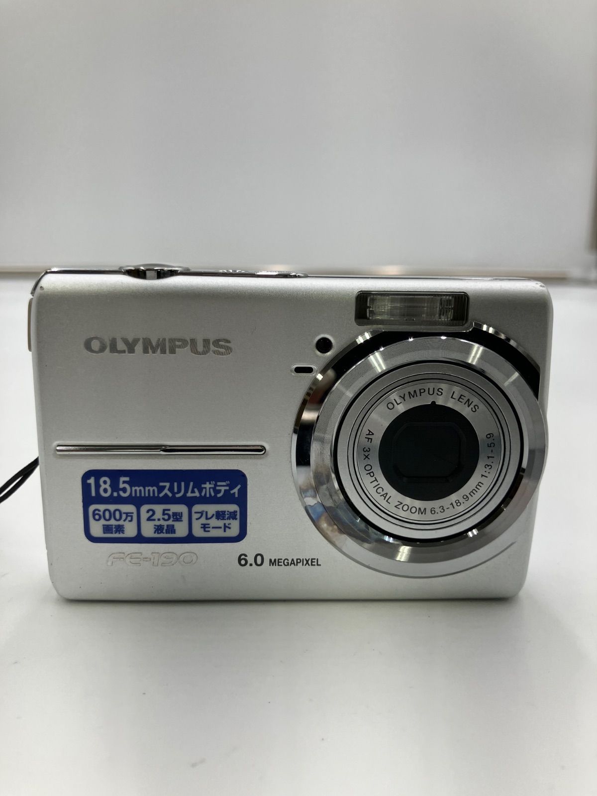 FA2590 OLYMPUS FE-190 6.0 MEGA PIXELオリンパス デジタルカメラ 現状
