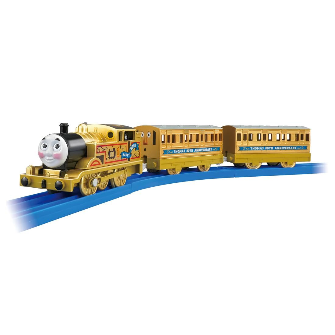 タカラトミー(TAKARA TOMY) プラレール トーマス きかんしゃトーマス原作出版80周年 ゴールドのプラレールトーマス 電車 列車 おもちゃ 3歳以上