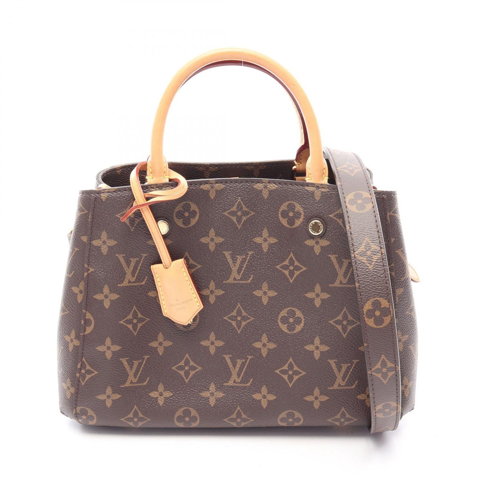 ルイ・ヴィトン LOUIS VUITTON ハンドバッグ モンテーニュBB モノグラム 2WAY M41055 PVCコーティングキャンバス レザー モンテーニュBB レディース Used A