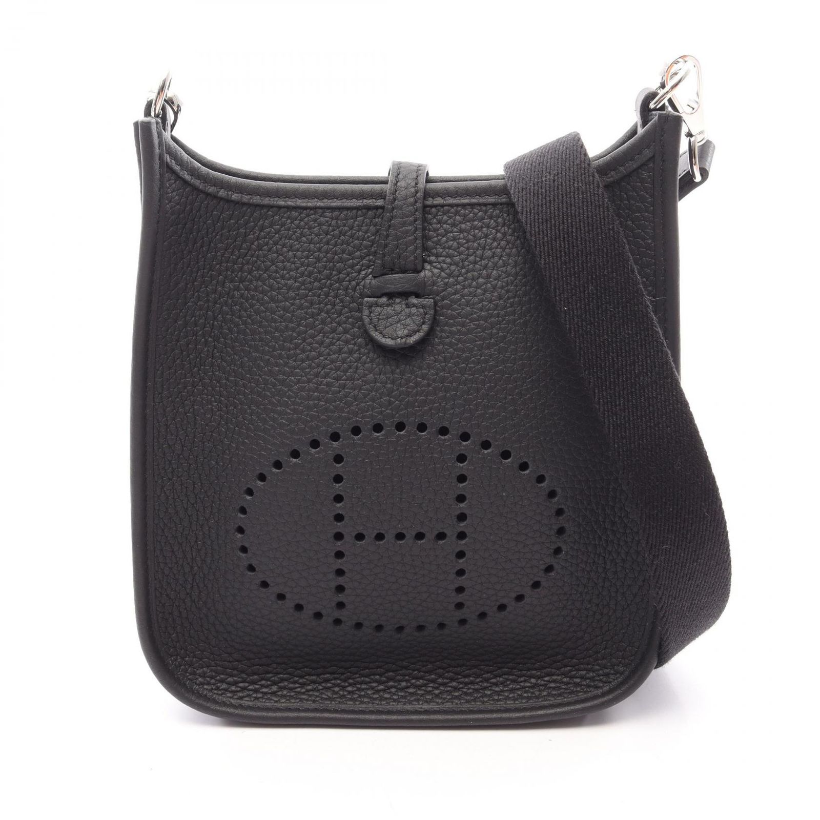 エルメス HERMES ショルダーバッグ エヴリンアマゾンTPM ブラック レザー エヴリンアマゾンTPM ブラック レディース Used A