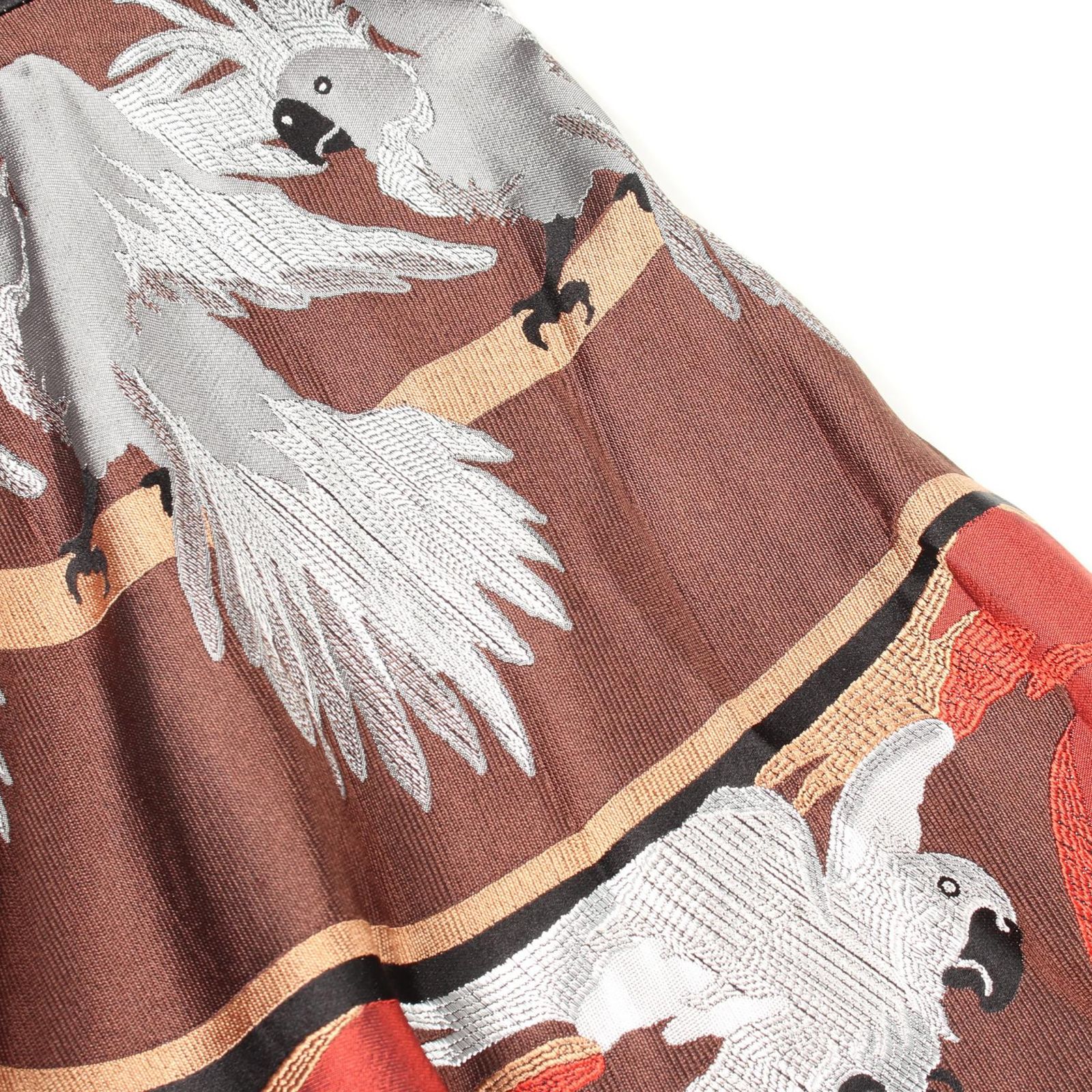 フェンディ FENDI ワンピース 刺繍 オウム キャミ シルク キャミ