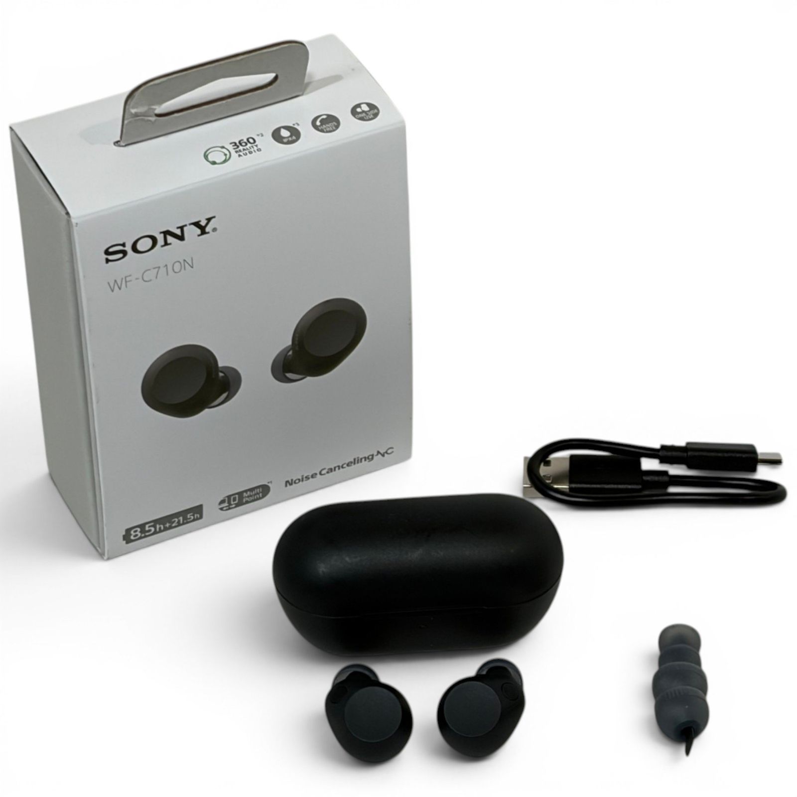 ◇ ソニー SONY ワイヤレスイヤホン WF-C710N ブラック ノイズキャンセ 