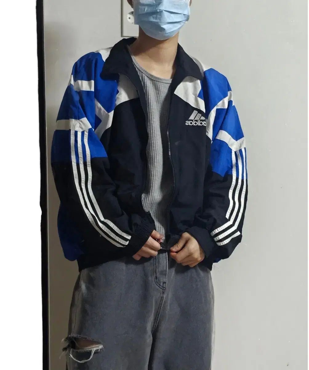 コルティスカル adidas 90s カラーブロック ガンダム ウィンドブレーカー オーバーサイズ ジャケット