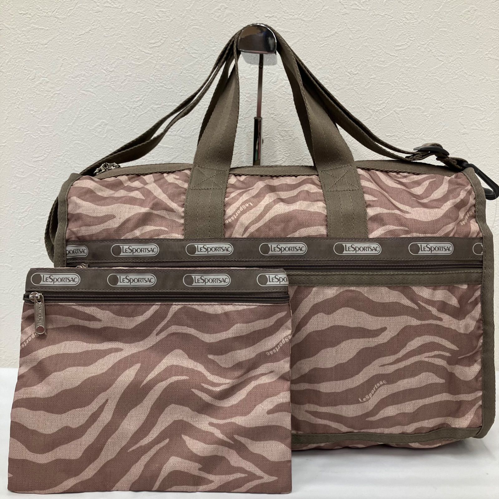 6465 【美品】 LeSportsac レスポートサック 2way ボストンバッグ 旅行