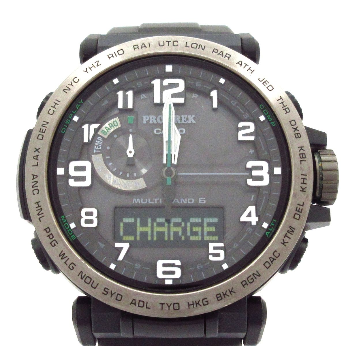 CASIO(カシオ) 腕時計 プロトレッククライマーライン PRW-6600Y メンズ ダークグレー