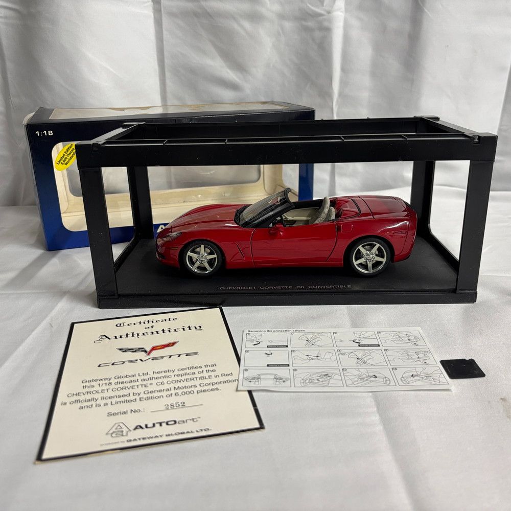 オートアート 1⁄18 シボレー コルベットC6 ⁄ 紺色 2台セットまとめて