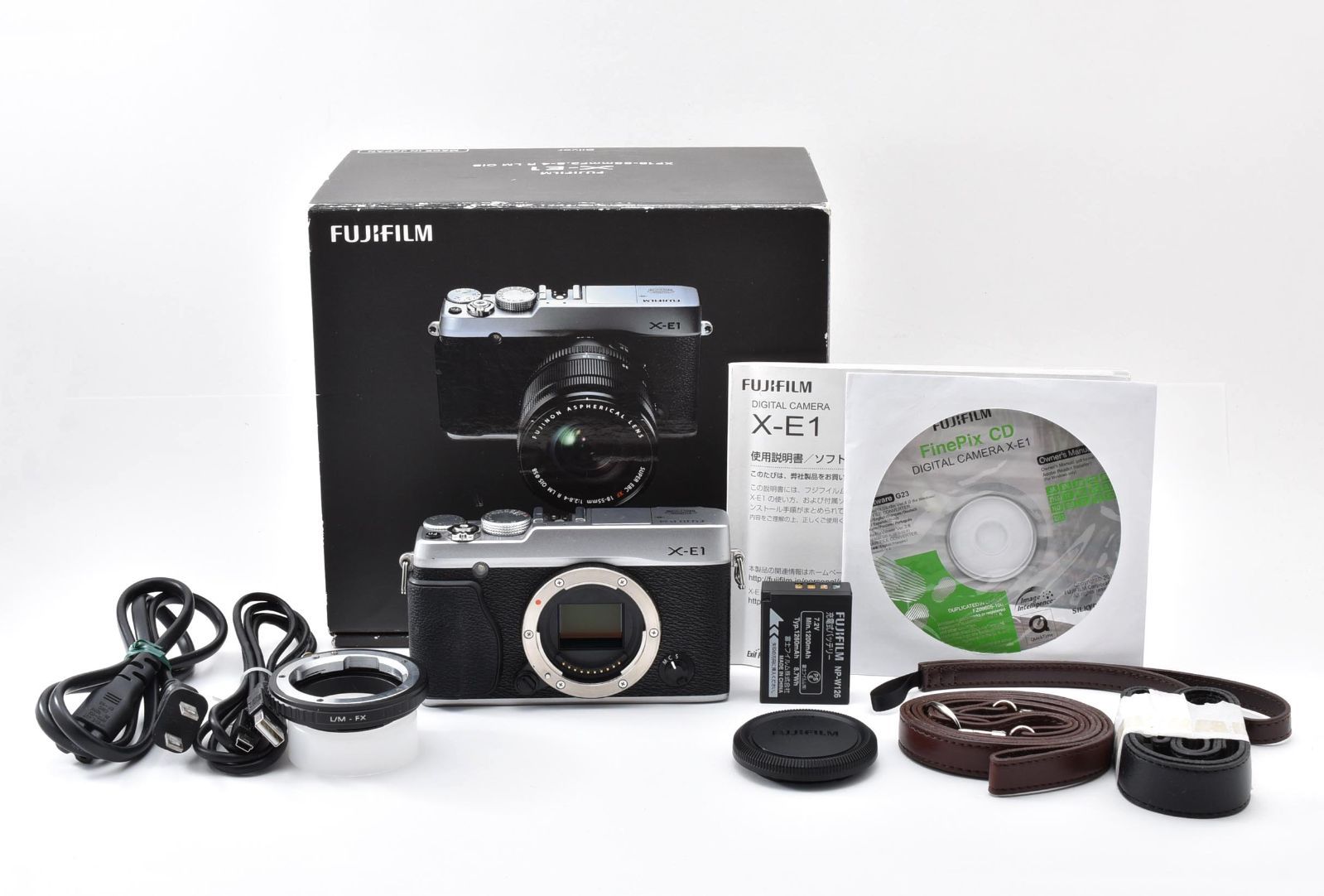 動作確認済み FUJIFILM XQ1 シルバー【取説+元箱+安心返金保証付き】 FUJIFILM 富士フイルム X-E1 シルバー 元箱 /3289 動作OK 返金保証