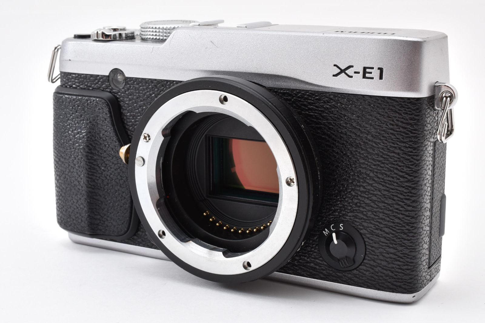 FUJIFILM 富士フイルム X-E1 シルバー 元箱 /3289 動作OK 返金保証