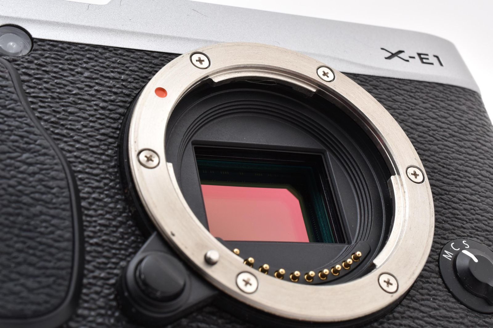 FUJIFILM 富士フイルム X-E1 シルバー 元箱 /3289 動作OK 返金保証