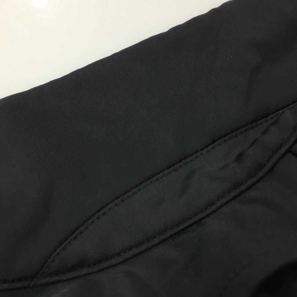 美品】マークアンドロナ 半袖ポロシャツ 黒 ハーフジップ 袖ロゴ