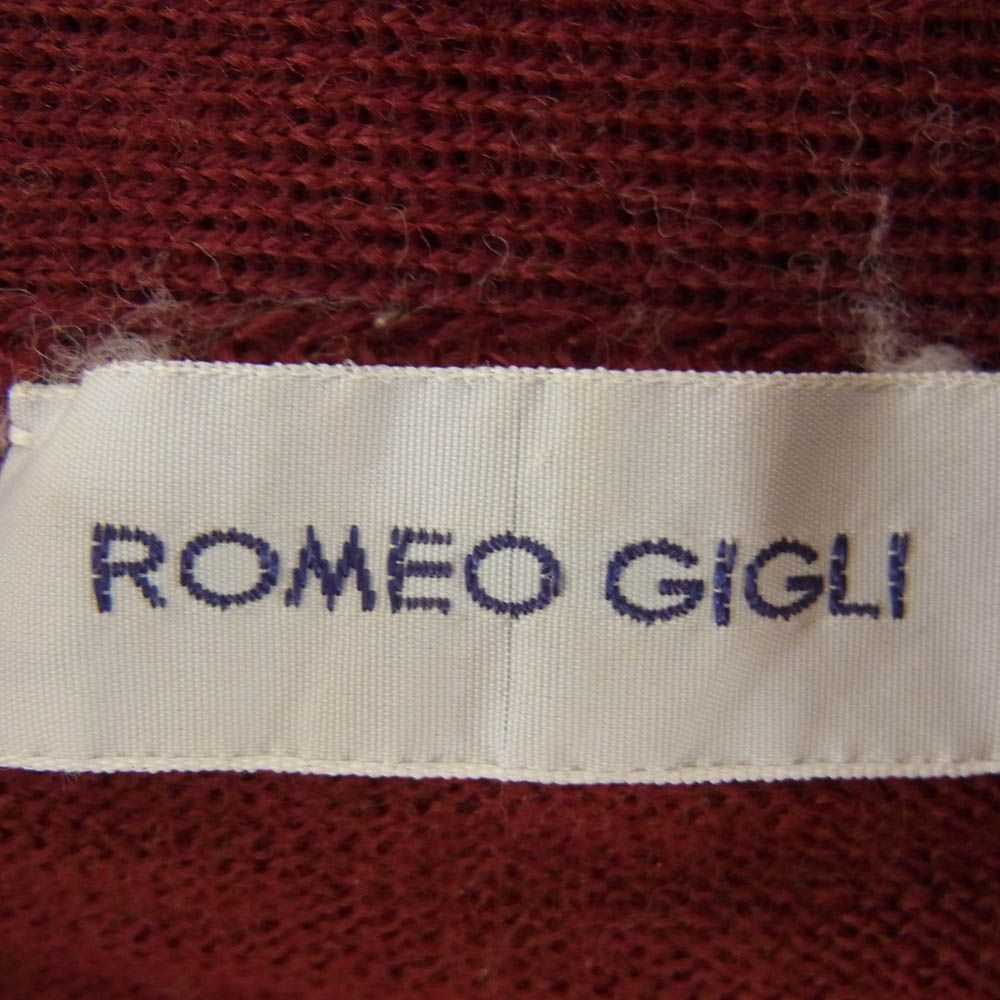 ROMEO GIGLI ロメオジリ ウール 変形 ロング ニット カーディガン