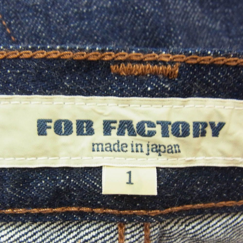 FOB FACTORY エフオービーファクトリー F1147 5P 5ポケット 濃紺
