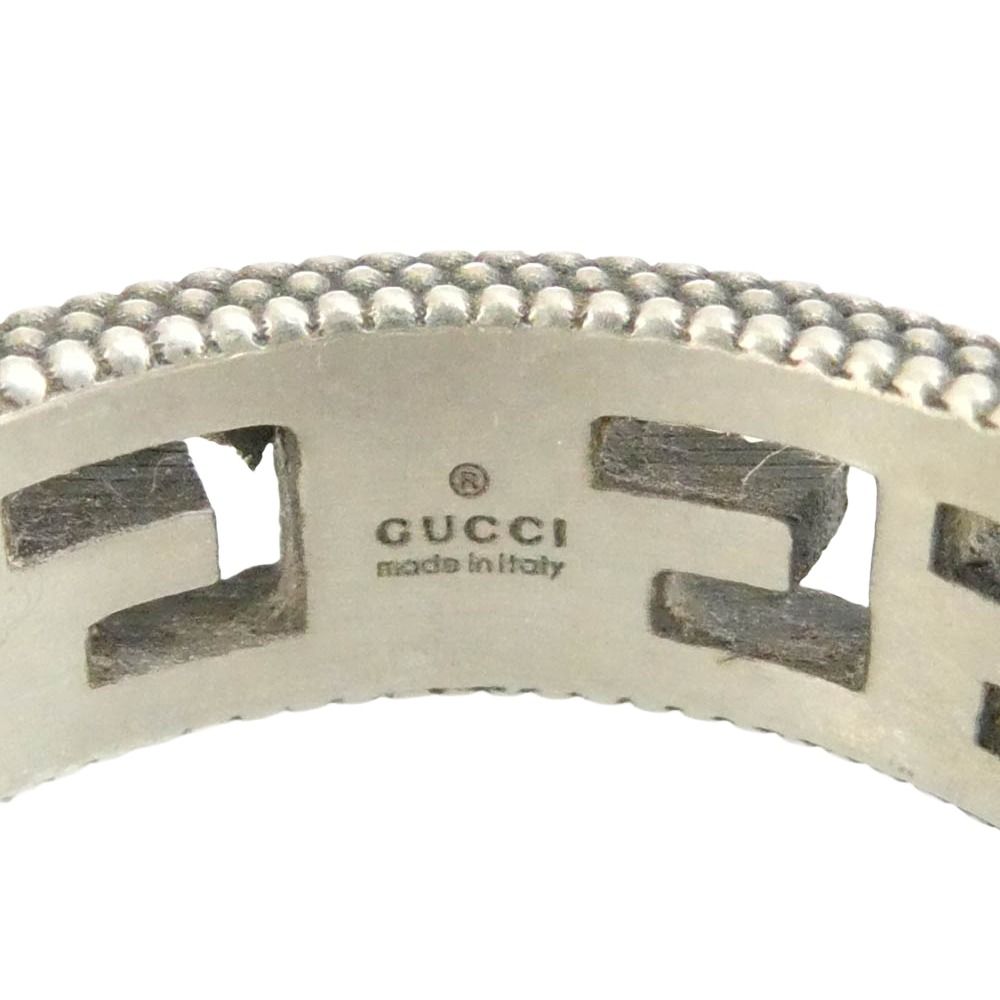 GUCCI グッチ スクエアG アラベスク リング シルバー系 19.5号【中古