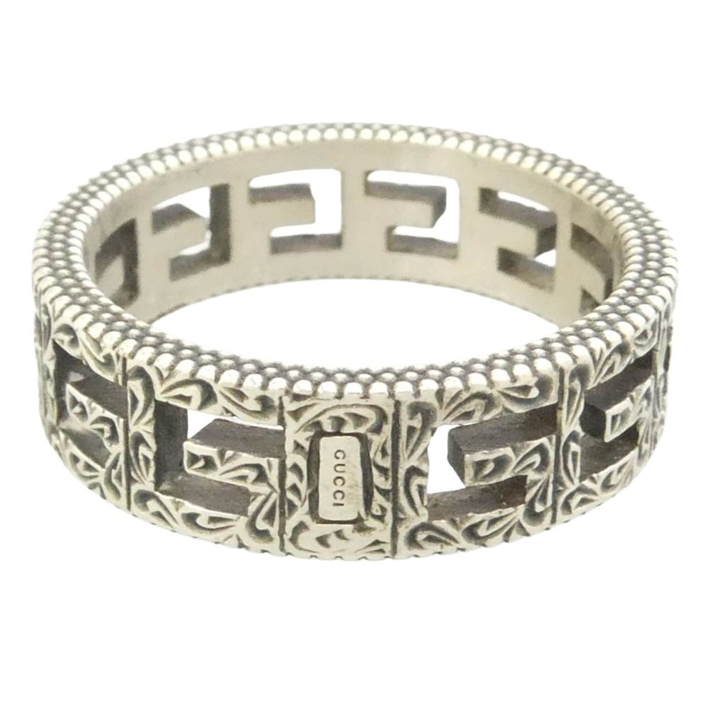 GUCCI グッチ スクエアG アラベスク リング シルバー系 19.5号【中古