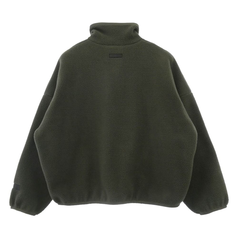 FEAR OF GOD フィアオブゴッド ESSENTIALS エッセンシャルズ プルオーバー ハーフジップ ボア フリース アノラック ジャケット トレーナー カーキ系 M【中古】 FEAR OF GOD フィアオブゴッド ESSENTIALS エッセンシャルズ プル