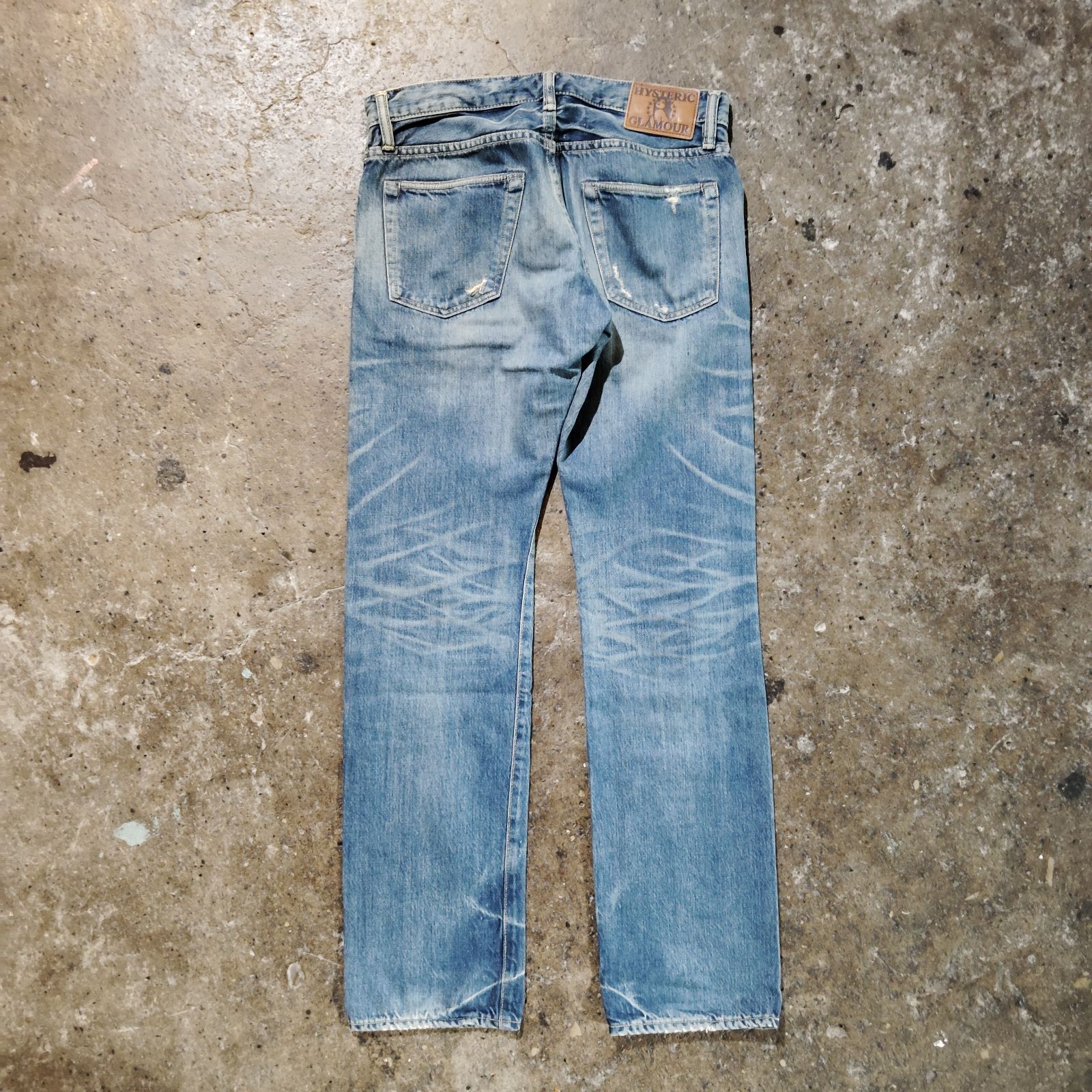 HYSTERIC GLAMOUR 11aw SP加工スタッズデニムパンツ W30 ヒステリック