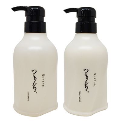 ● セット販売 髪にドラマを つるりんちょ シャンプー 400ml + トリートメント 380g サロン専売 美容室専売 熱処理メニュー用 縮毛矯正 髪ドラ リニューアル