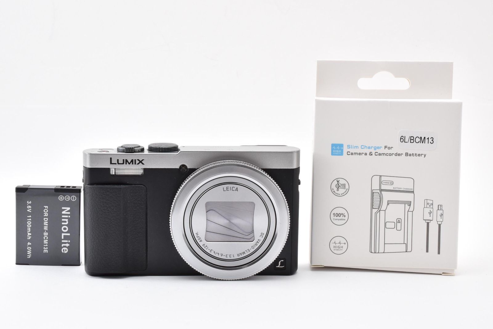 Panasonic パナソニック LUMIX DMC-TZ70 シルバー /3291 動作OK 返金保証
