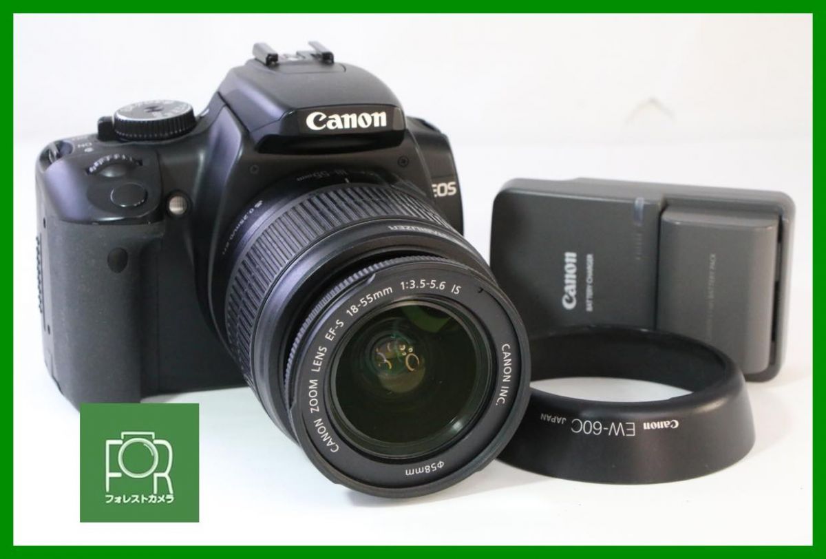 【動作保証・点検済】良品■Canon EOS kiss Digital X+EF-S 18-55mm IS■バッテリー(充電可)・チャージャー付き■12368