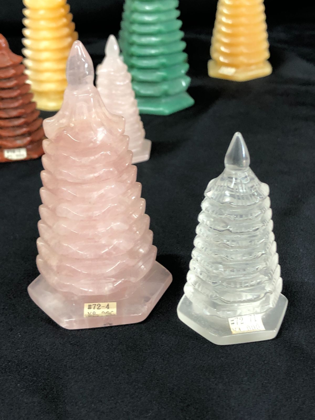 天然石　水晶　文昌塔　風水　縁起物　３点まとめて　Ｖ　6874 天然石風水BOX（文昌塔） - メルカリ