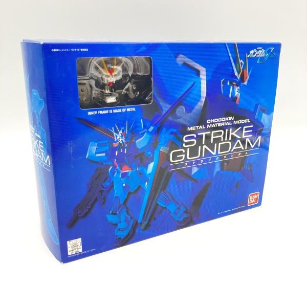 【中古】CHOGOKIN L METERIAL MODEL  ストライクガンダム 中古】箱傷み)バンダイ ストライクガンダム CHOGOKIN METAL MATERIAL