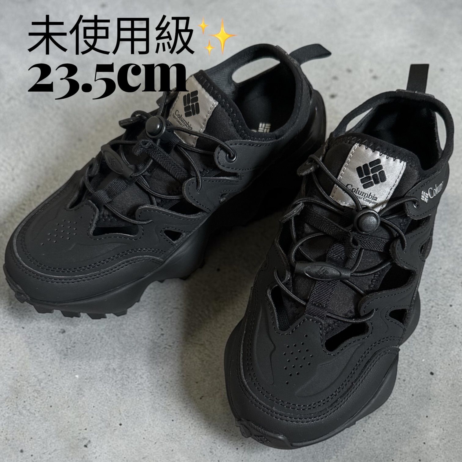 【未使用級】コロンビア　黒　23.5cm スライブ リバイブ シャンダル サンダル　ブラック　アウトドアシューズ　Columbia