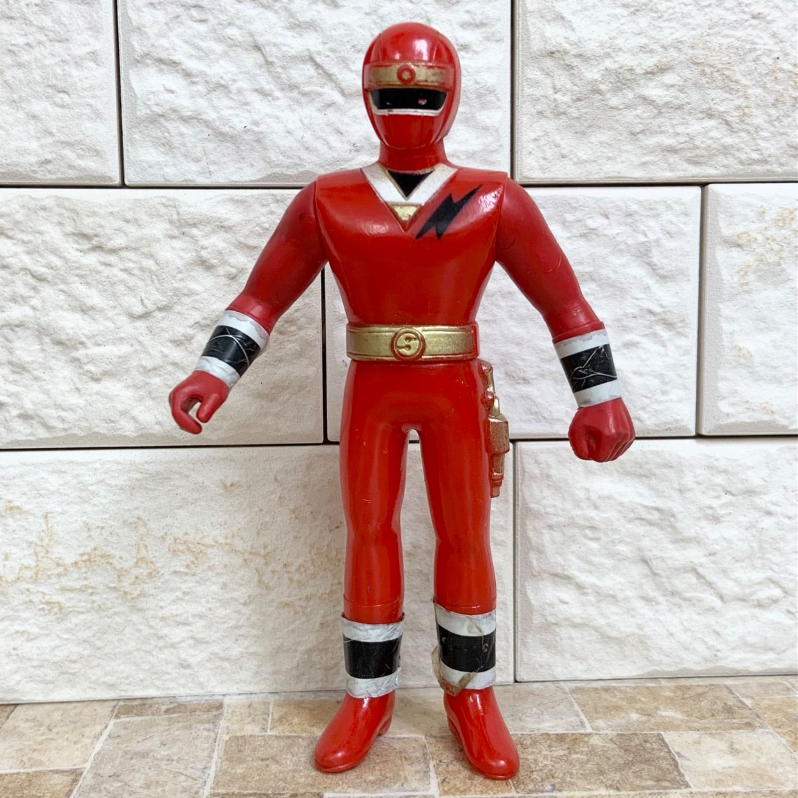 忍者戦隊カクレンジャー】ソフビ セット ニンジャレッド ニンジャ