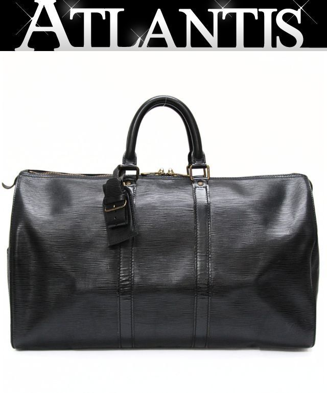 LOUIS VUITTON ルイヴィトン キーポル45 ボストンバッグ エピ 黒