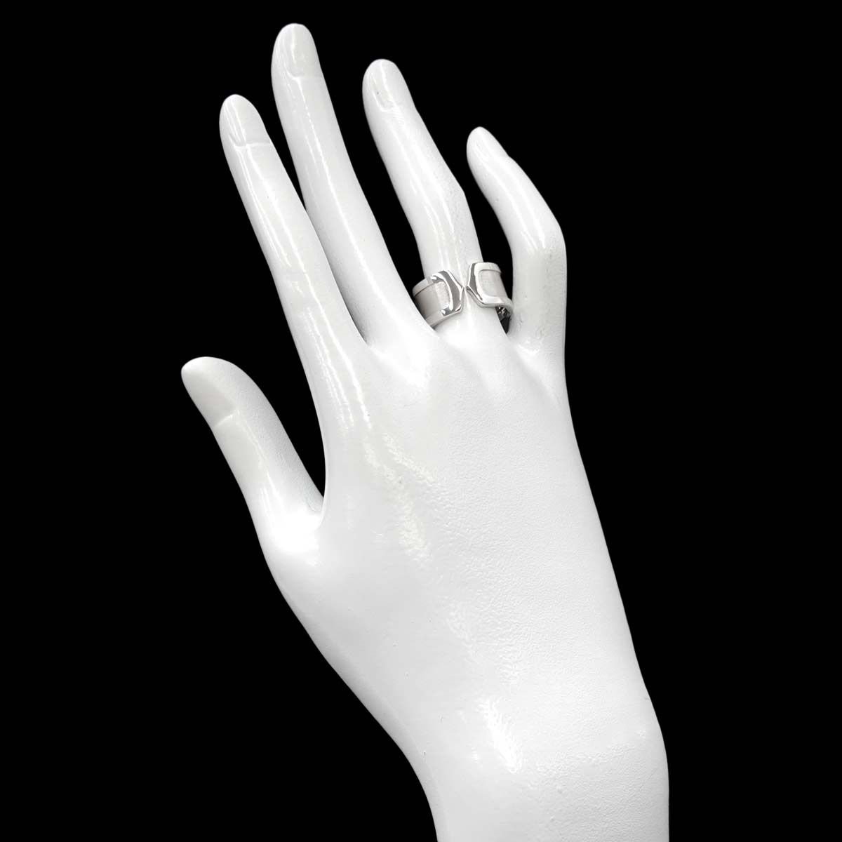 Cartier ホワイトゴールドリング 2点セット カルティエ Cartier C2 #54 リング K18 WG ホワイトゴールド 750 指輪