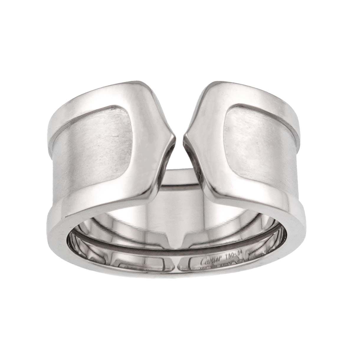 カルティエ Cartier C2 #54 リング K18 WG ホワイトゴールド 750 指輪