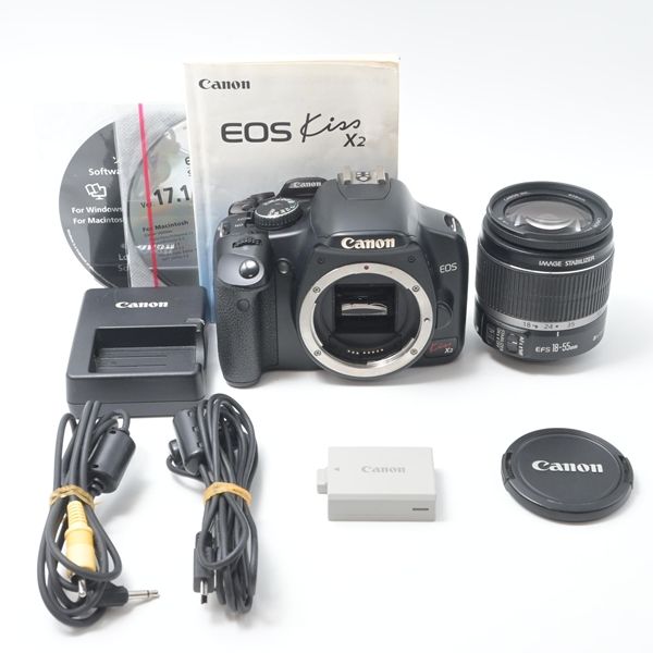 キヤノン Canon EOS Kiss X2 レンズキット[並品]