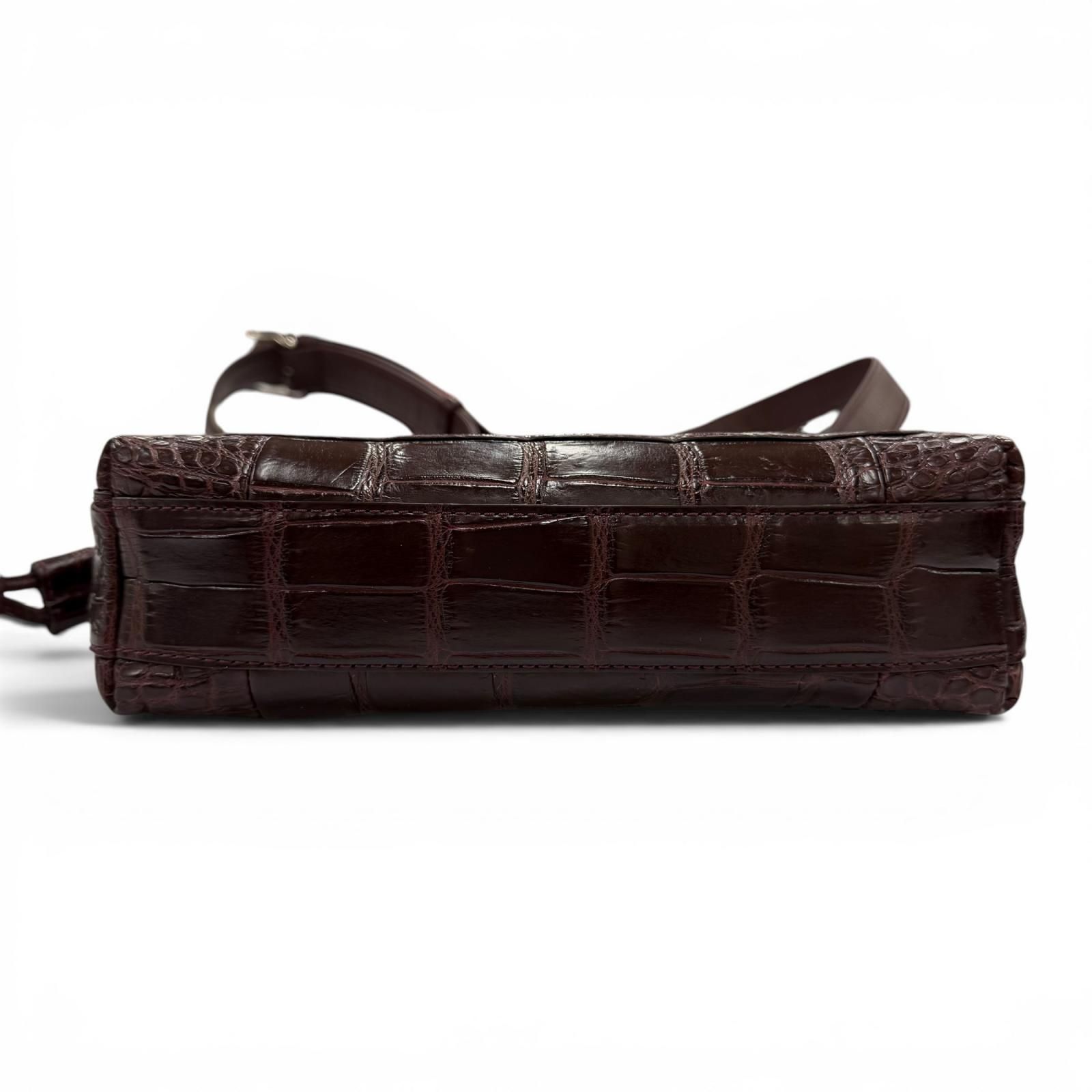 極美品☆BEAUGRAND ボーグラン クロコダイル JRAタグ付 2WAY