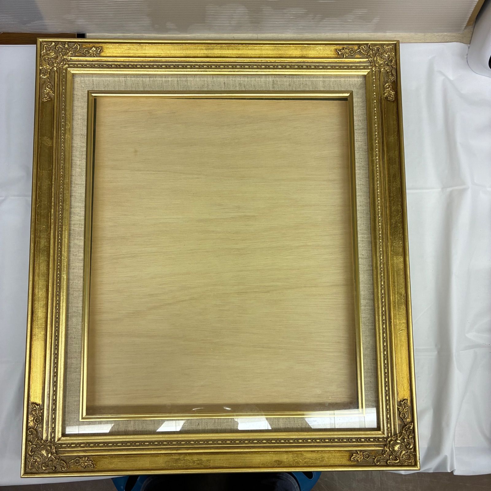 ke0724-14 4F 高級 油彩額縁 油絵用額縁 ゴールド 金装飾 ライナー付き