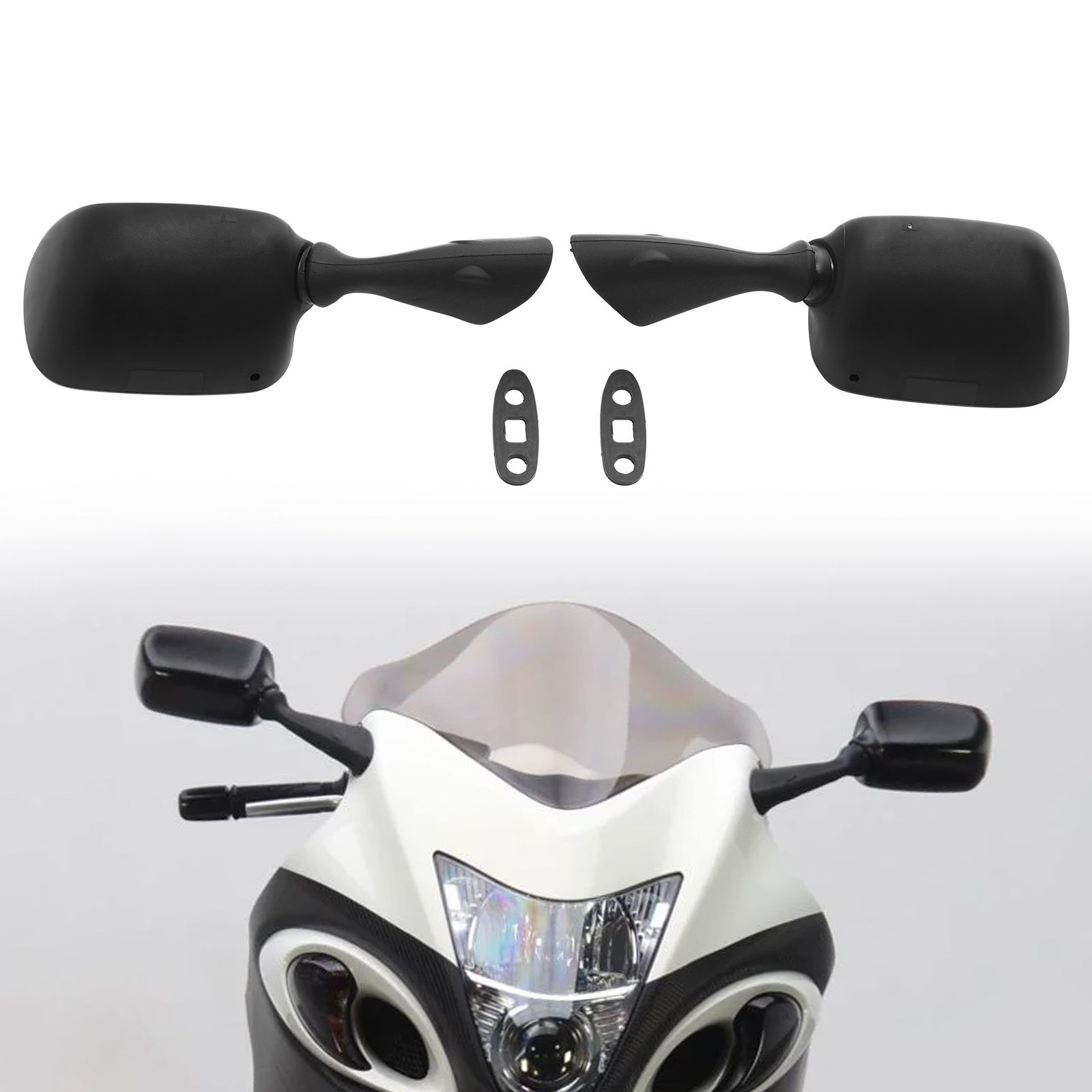 スズキ GSX1300R/GSXR1000/GSXR600/GSXR750 用 サイドリアビューミラー