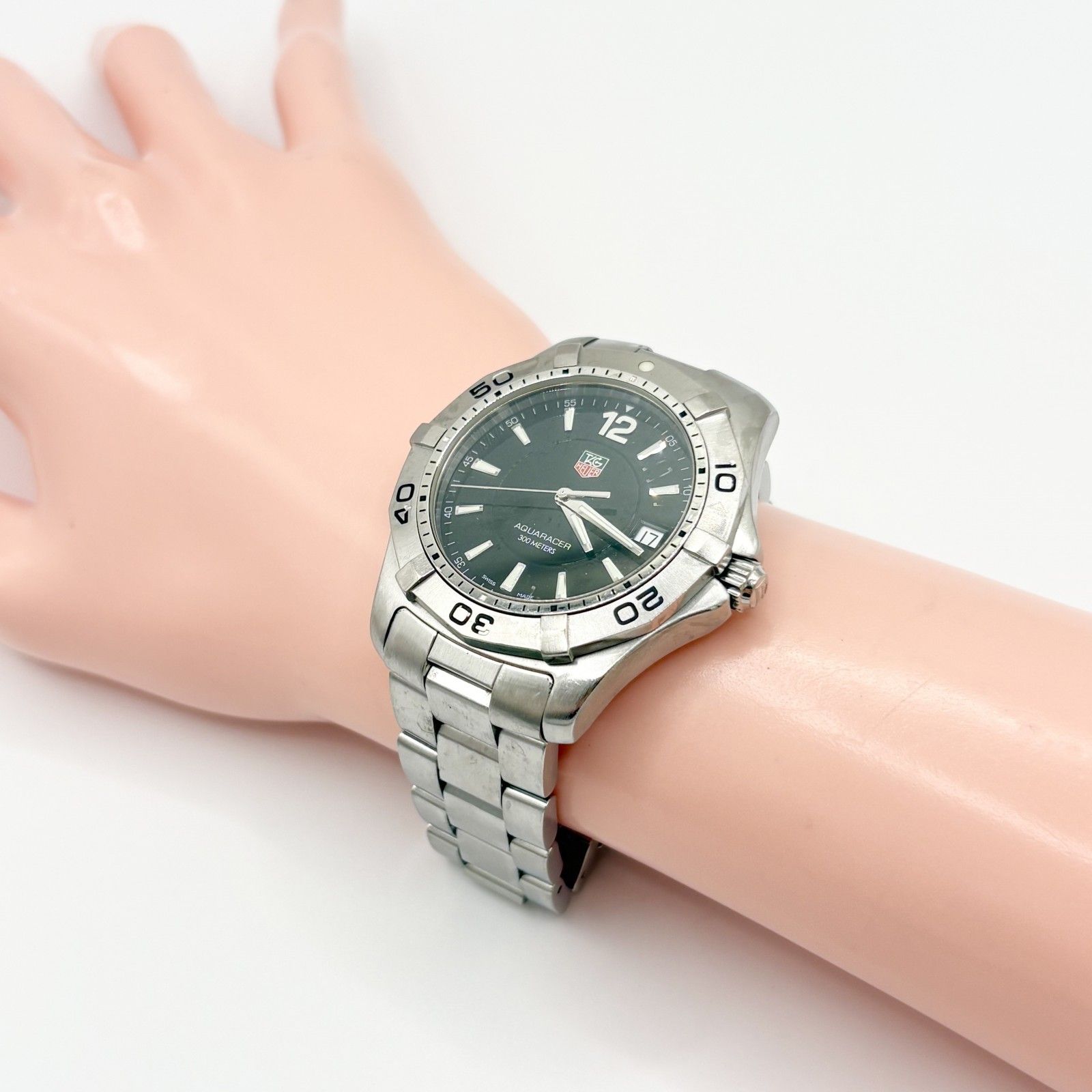 【新品同様】TAG HEUER タグホイヤー アクアレーサー 300M ブラック メンズ QZ