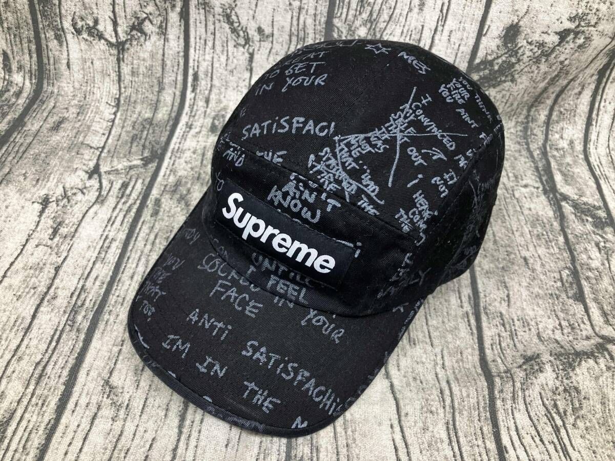 Supreme Gonz Poems Camp Cap シュプリーム キャップ ブラック USA製