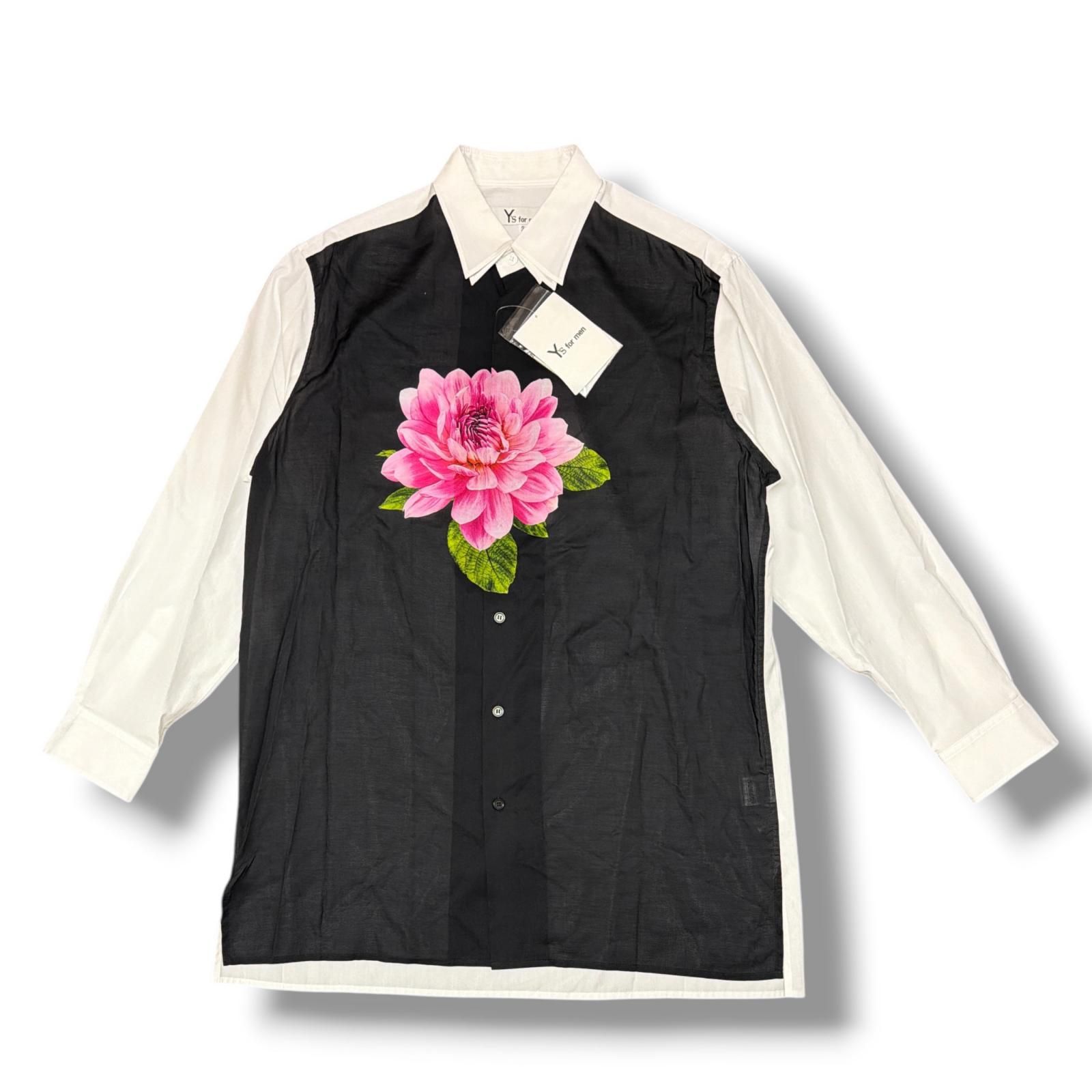 参考上代96800円 未使用 Y’s for men ヨウジヤマモト TRIPLE COLLAR SHIRT トリプルカラーシャツ 長袖 ワイズフォーメン ML-B17-858 ブラック 3 （17374M） 参考上代96800円 未使用 Y's for men ヨウジヤマモト TRIPLE COLLAR