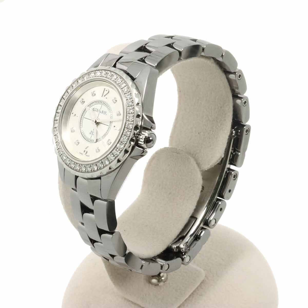 シャネル CHANEL J12 クロマティック H3402 ベゼルダイヤ レディース