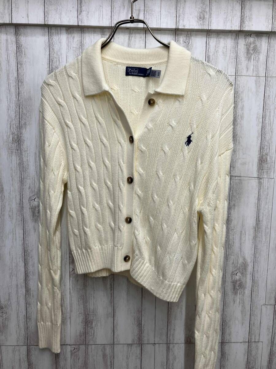 POLO RALPH LAUREN/長袖ニット/アイボリーケーブルニット