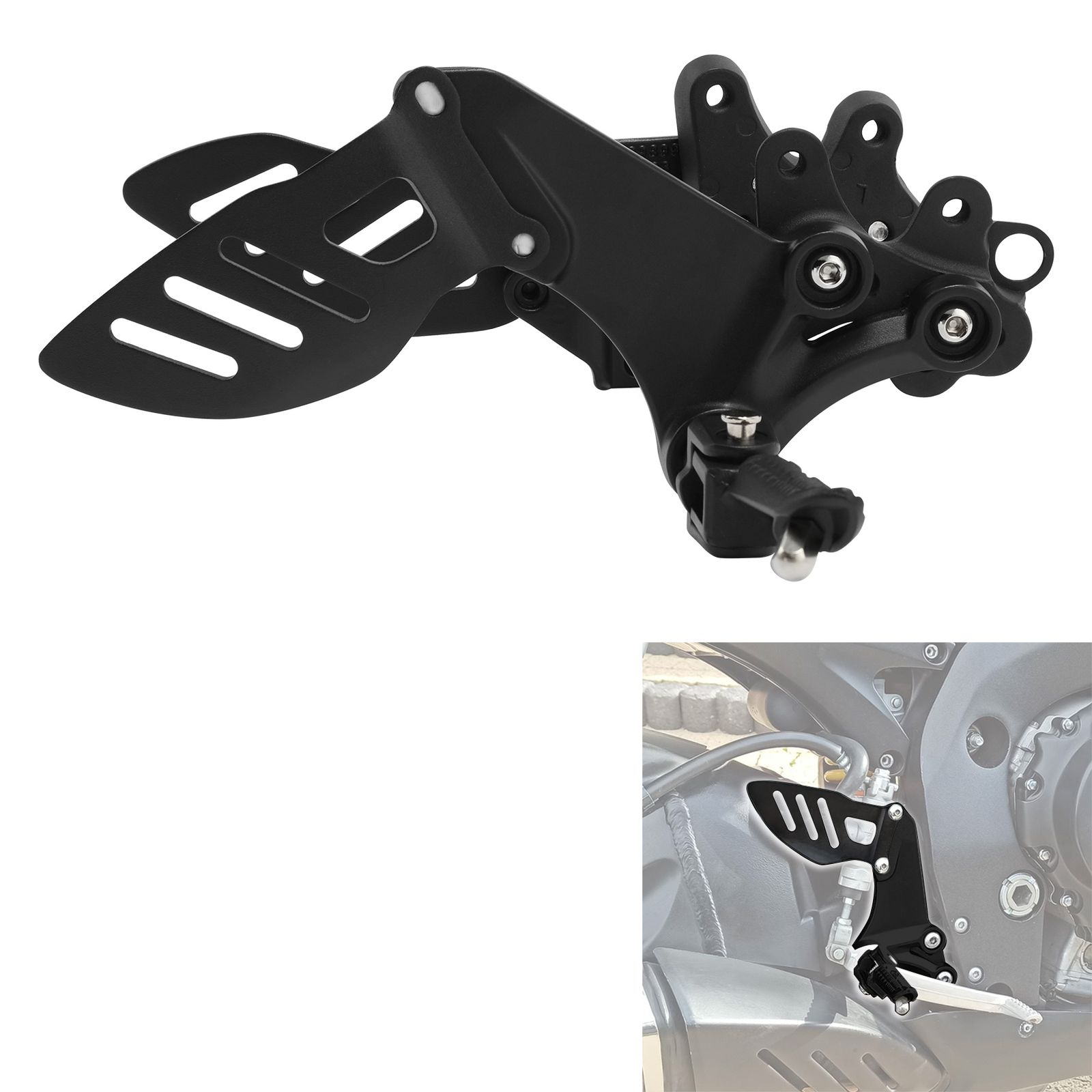 スズキ GSXR600/750 2006-2010 フロントフットペグブラケット アルミ製