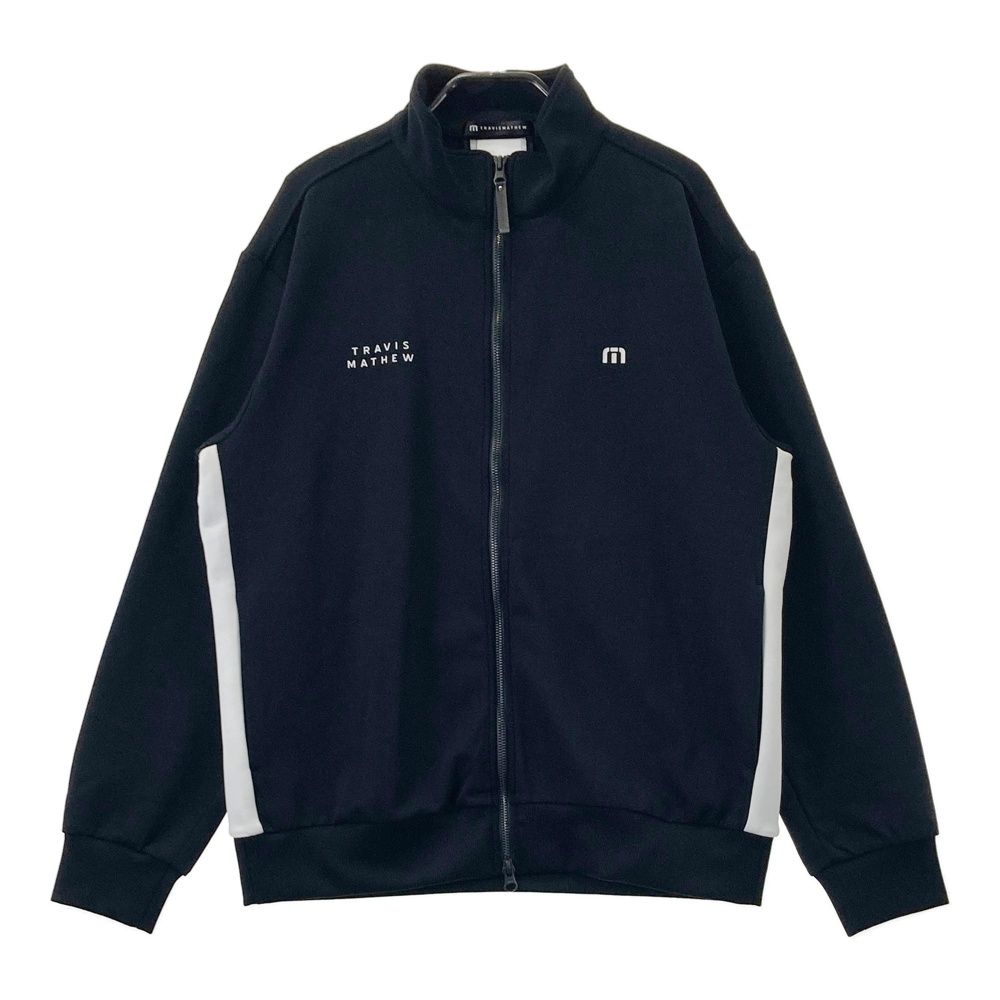 サイズ：L TRAVIS MATHEW トラビスマシュー 2025年モデル トラック ジップジャケット ブラック系 [240101737348] ゴルフウェア メンズ ストスト