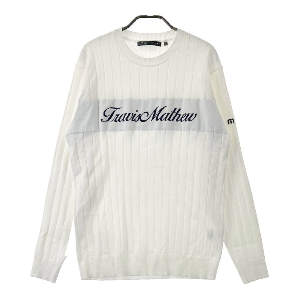 サイズ：L TRAVIS MATHEW トラビスマシュー 2026年モデル クルーネック ニットセーター ホワイト系 [240101737349] ゴルフウェア メンズ ストスト 6,930円